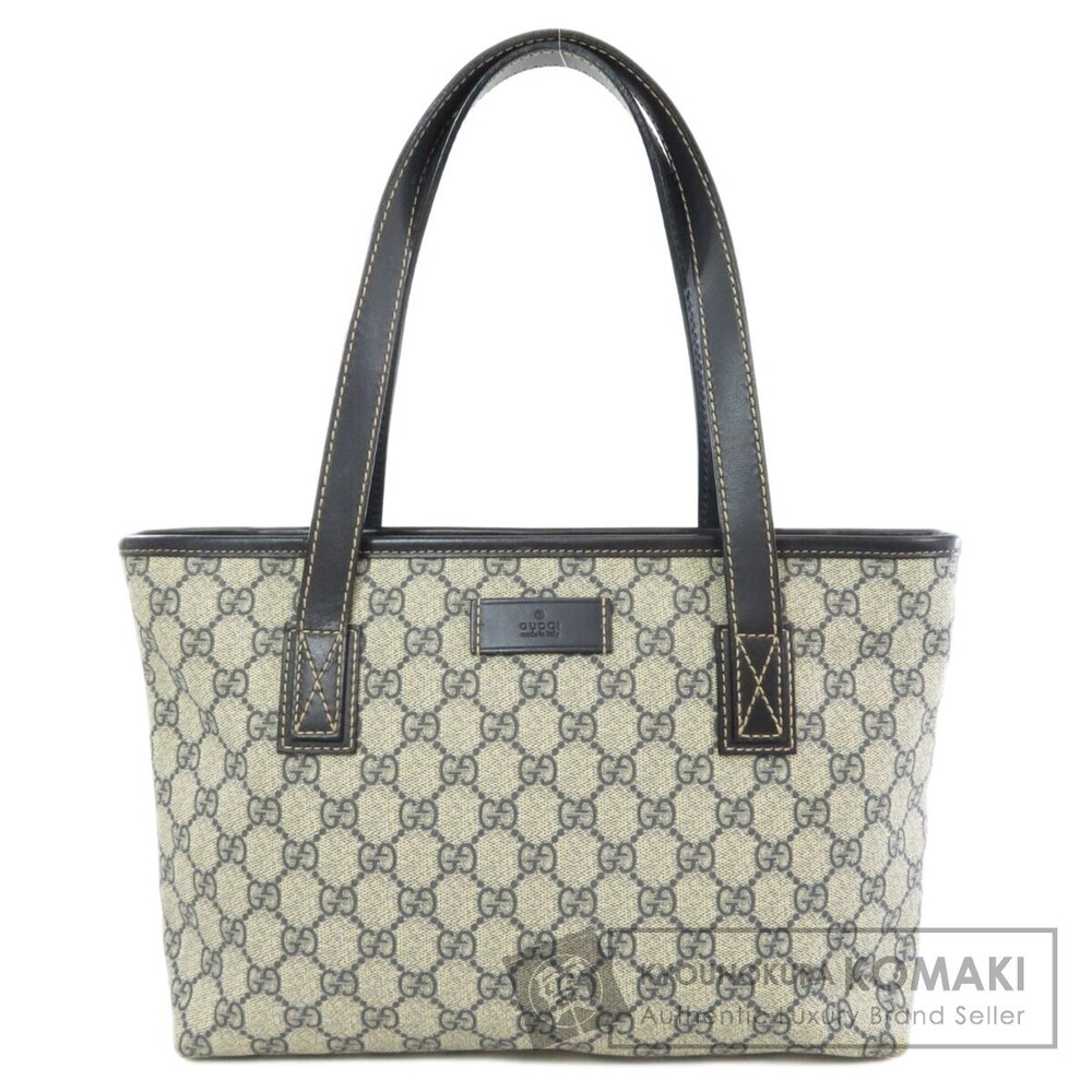 Gucci GG Supreme Monogram Joy Tote Shoulder Bag Beige Blue